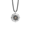 Collana con pendente timone e stella polare