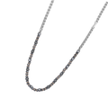 Collana in acciaio con Ematite sfaccettata
