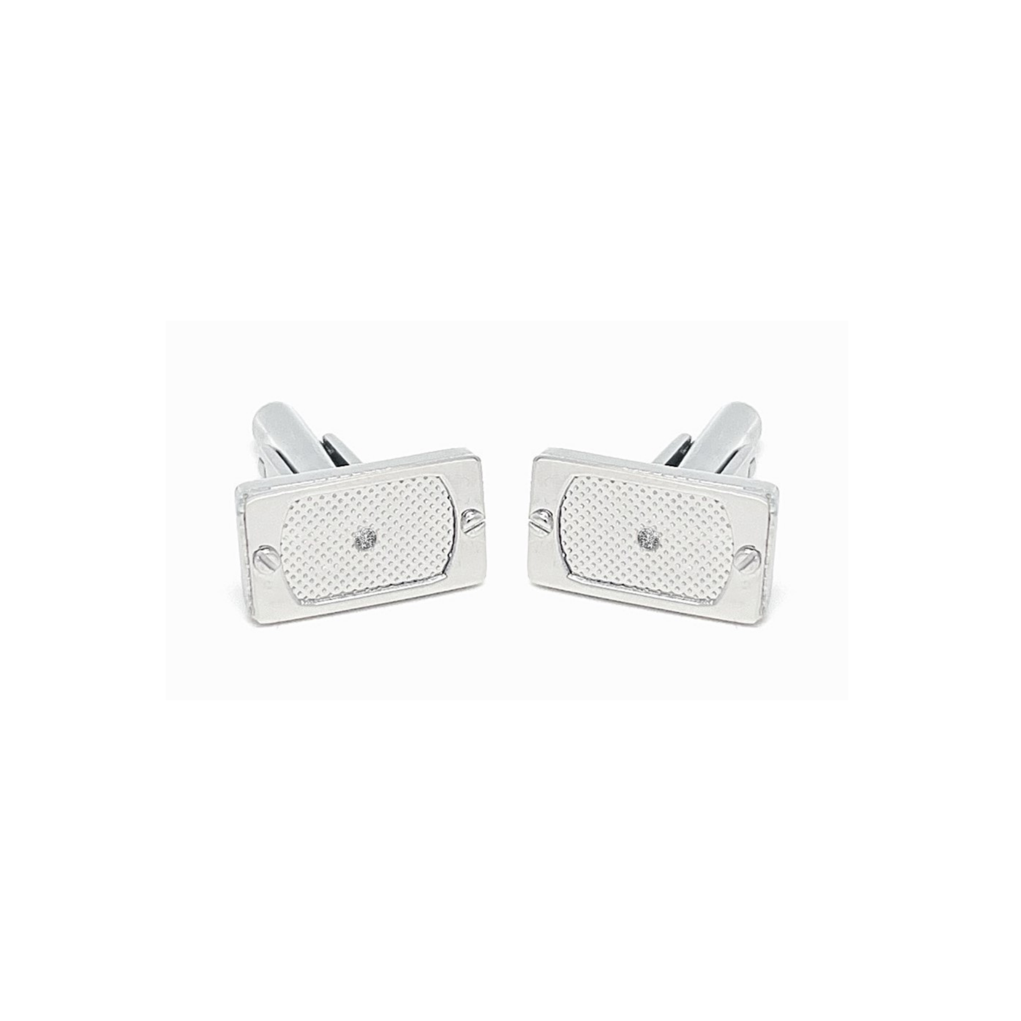 Gemelli in acciaio con Diamanti Naturali (0,030 ct)